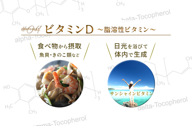 ビタミンD 脂溶性ビタミン